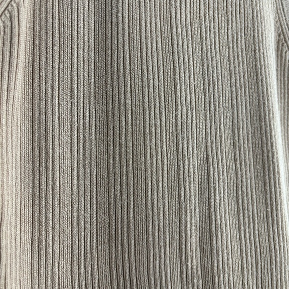 Tan ribbed racerback halter bodysuit - Picture 6 of 7